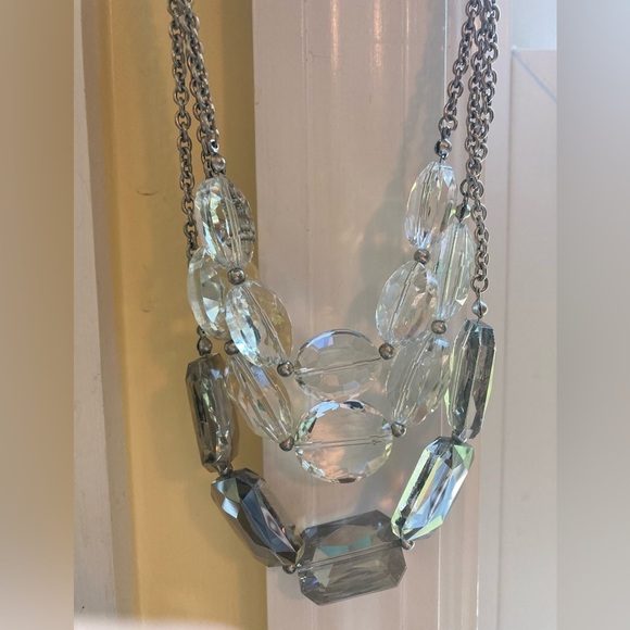 Premier Designs Faceted Glass Layered Statement Necklace - Picture 5 of 8